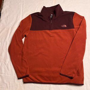 Men's North Face Colorblock 1/4 zip Fleece, Size M